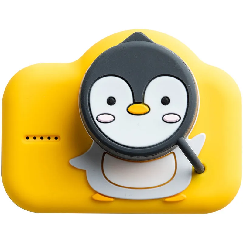 16G Cute Mini Children's Camera Birthday Gifts Cartoon Penguin Digital Camera