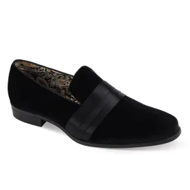 After Midnight Uptown Hustle in Black Sleek Velvet Loafers