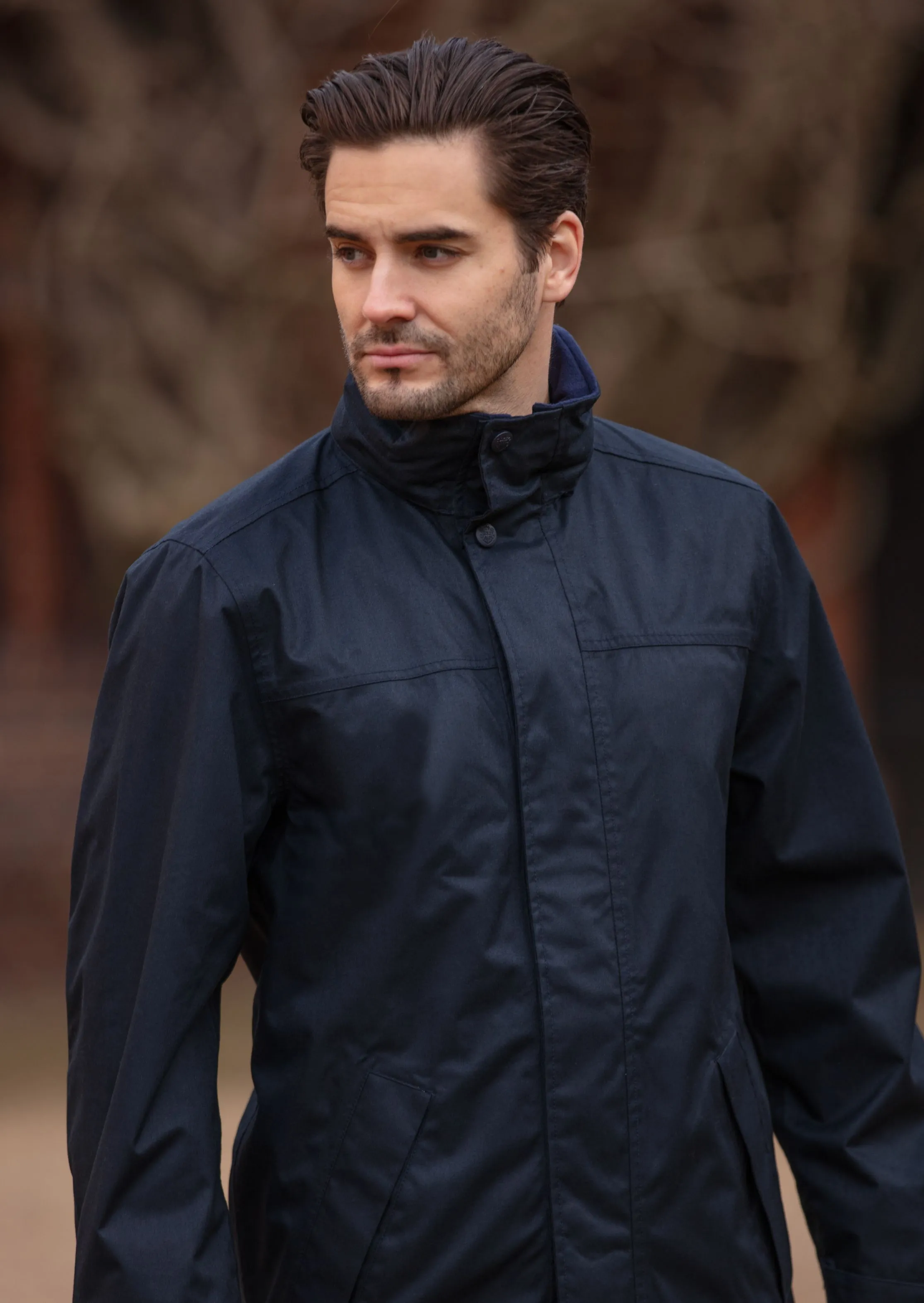 Fernley Men's Waterproof Weekend Coat In Navy