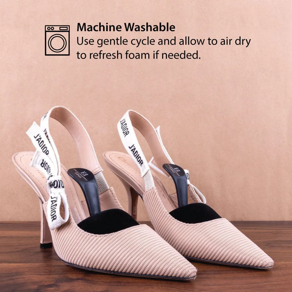 FootFitter Pointed Foam Shoe Tree with Handle for Women's High Heels, Lightweight Shape Keeping Travel Shoe Tree - FP41