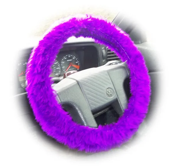 Fuzzy furry steering wheel cover choice of colour's