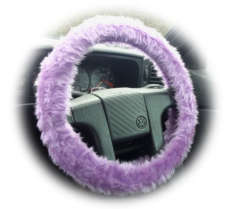 Fuzzy furry steering wheel cover choice of colour's