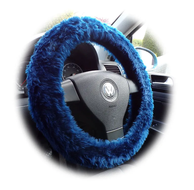 Fuzzy furry steering wheel cover choice of colour's