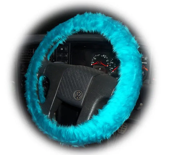 Fuzzy furry steering wheel cover choice of colour's