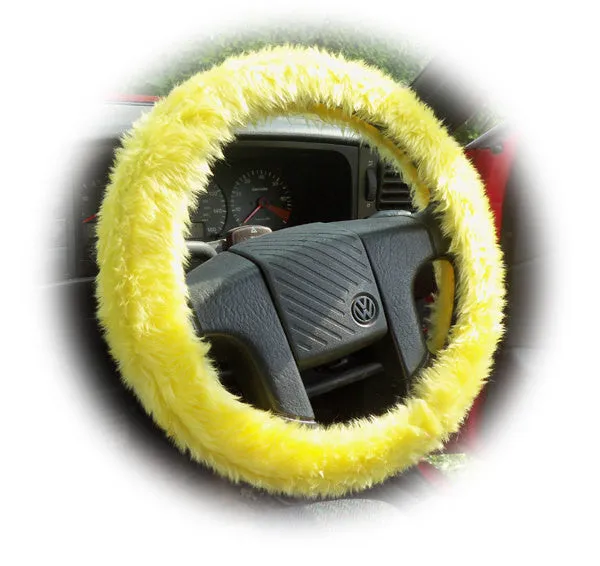 Fuzzy furry steering wheel cover choice of colour's