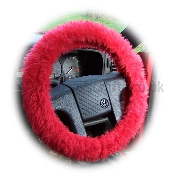 Fuzzy furry steering wheel cover choice of colour's