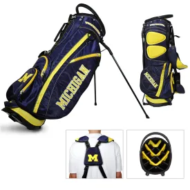 Michigan Wolverines Team Golf Fairway Lightweight 14-Way Top Golf Club Stand Bag