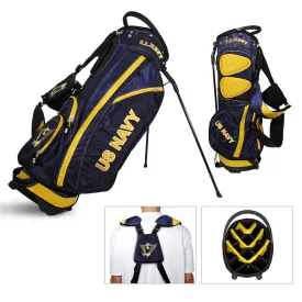 Navy Midshipmen Team Golf Fairway Lightweight 14-Way Top Golf Club Stand Bag