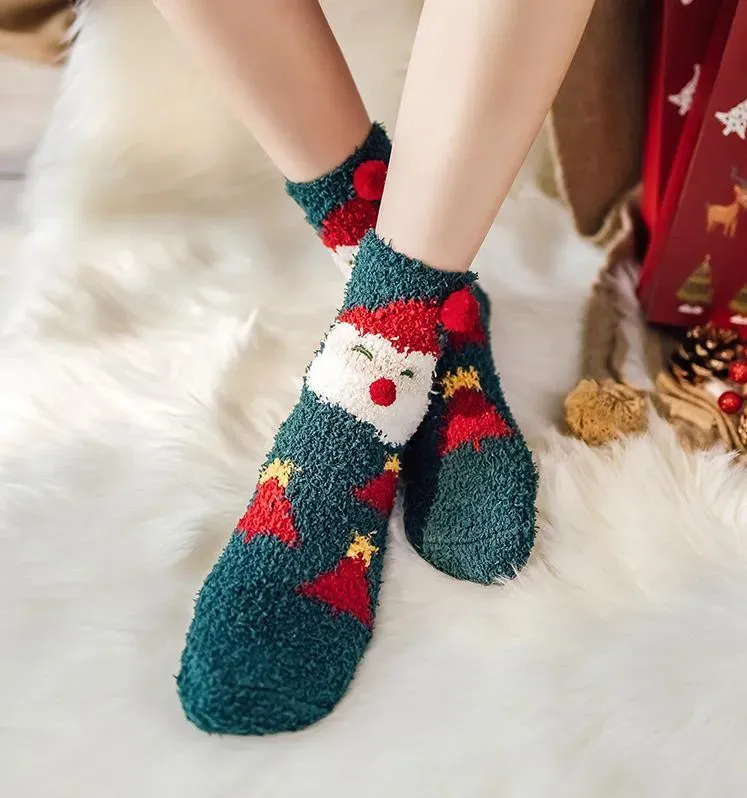 One Box of Fuzzy Christmas Socks | Funny Christmas Socks