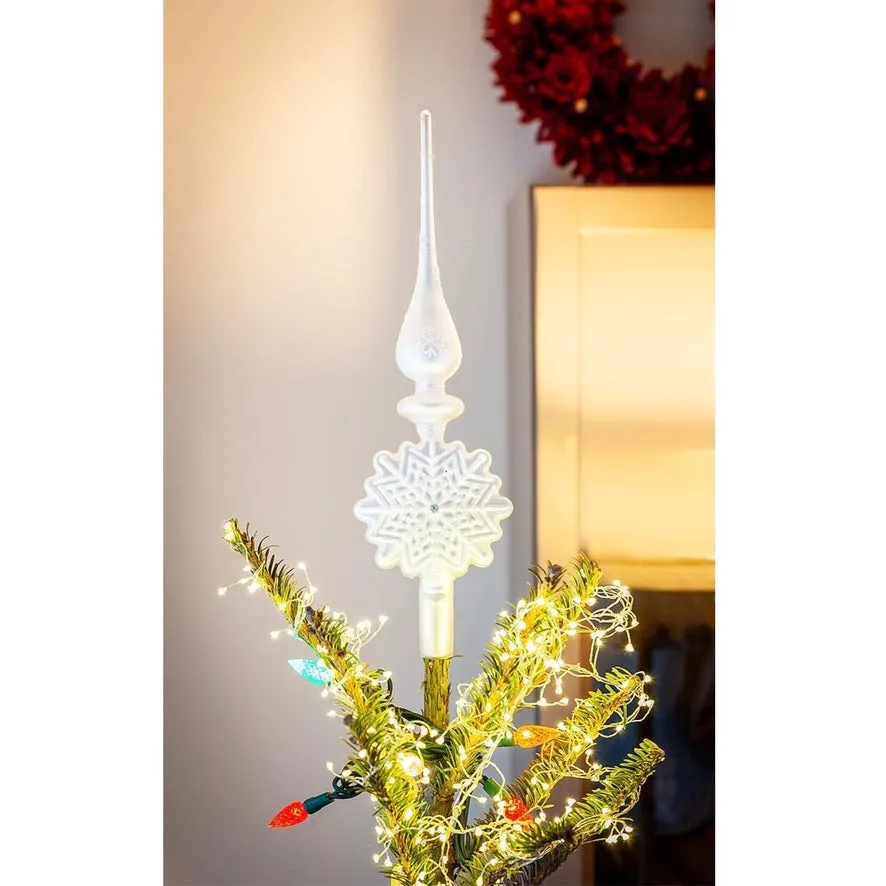 Silver Snowflake Tree Topper