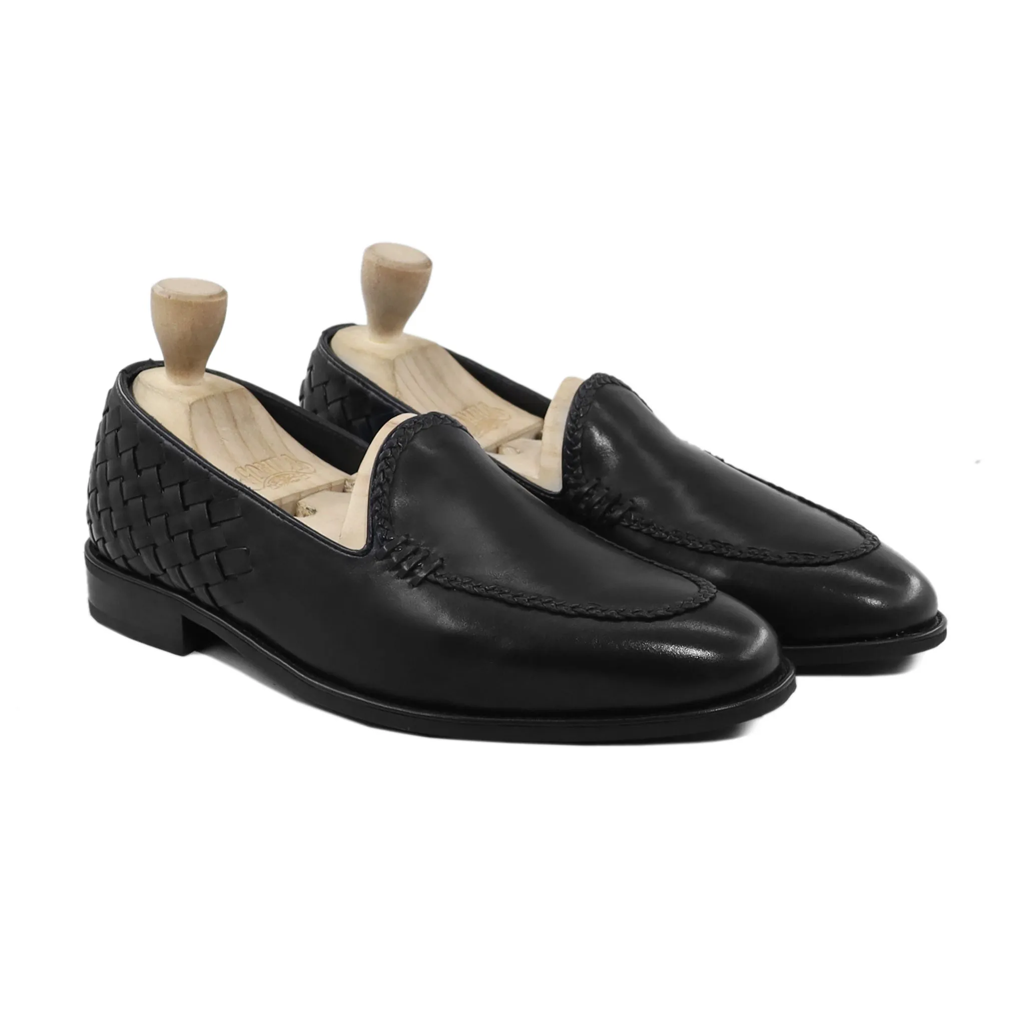 Stoke - Men's Black Calf Leather Loafer